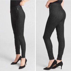 GAP Denim Women's Sculpt True Skinny Washed Black Side Zip Jeans Size 14